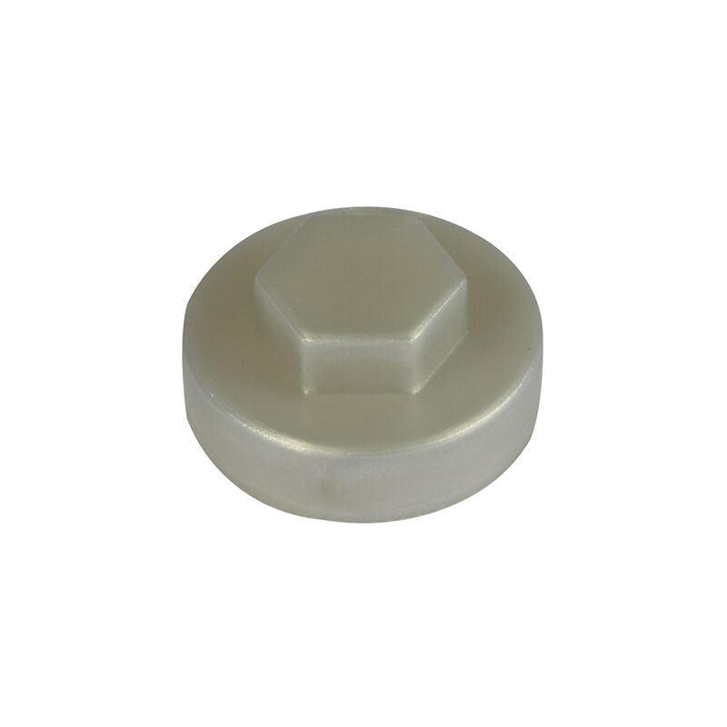 Timco - Hex Head Cover Caps - Metallic Silver (Size 16mm - 1000 Pieces)