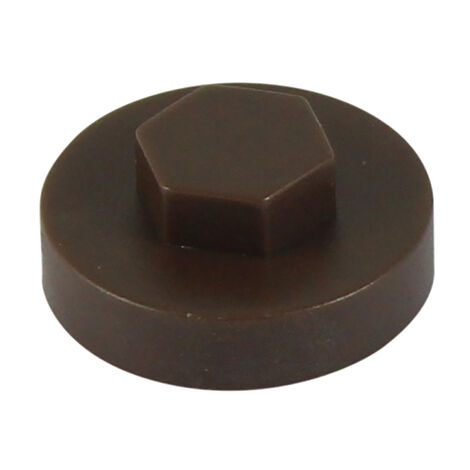 TIMCO Hex Head Cover Caps VanDyke Brown - 16mm