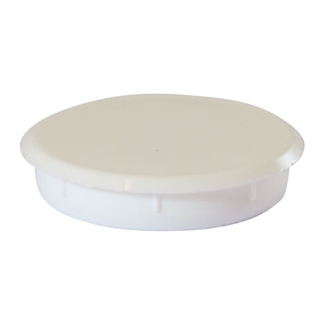 TIMCO Hinge Hole Cover Caps White - 35mm