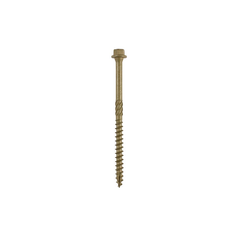 Timco - Timber Screws Hex Flange Head Exterior Green - 6.7 x 225 Box of 50 - 225IN