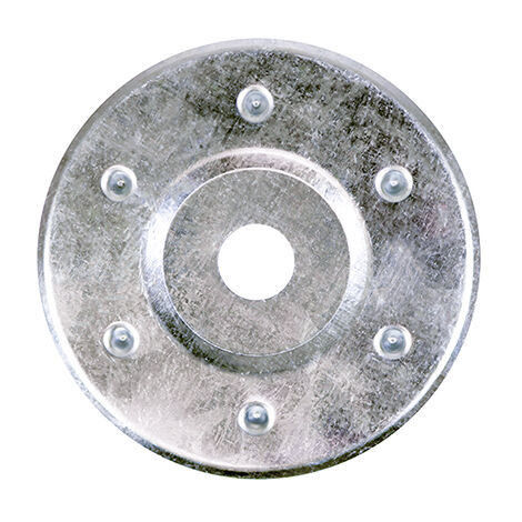 TIMCO Large Metal Insulation Discs Silver - 85mm
