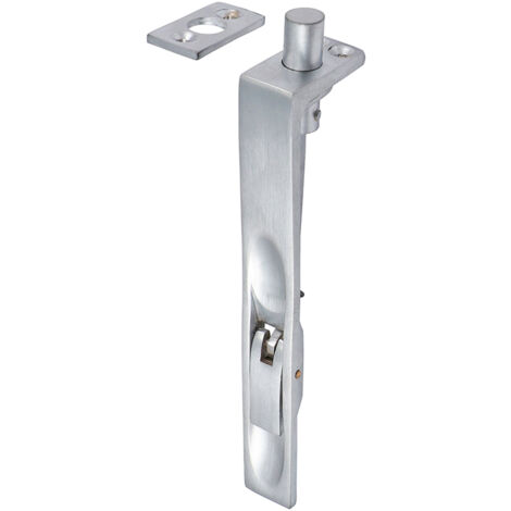 TIMCO Lever Action Flush Bolt Satin Chrome - 150 x 19mm