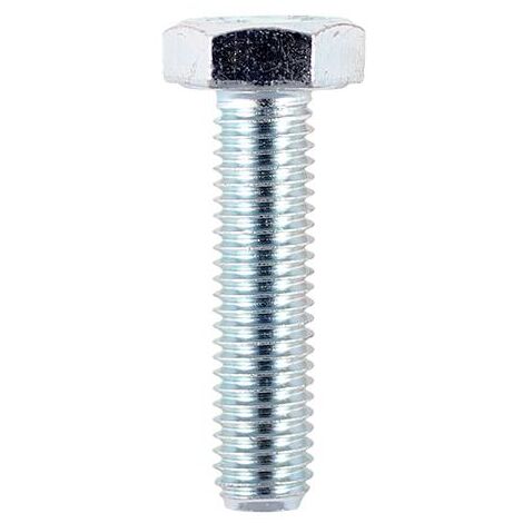 TIMCO M20 x 45mm Hexagon Head  Tensile Zinc Set Screw Grade 8.8 - 25