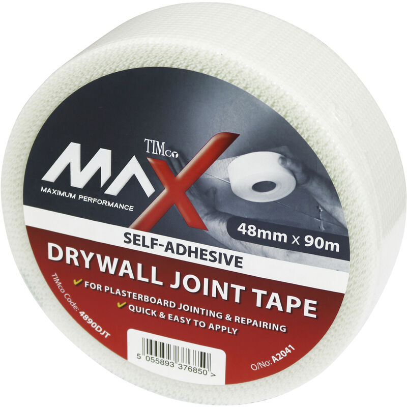 Timco Supplies - Timco Maximum Performance Tape Drywall Joint Tape - 90m x 48mm (1 Pack)