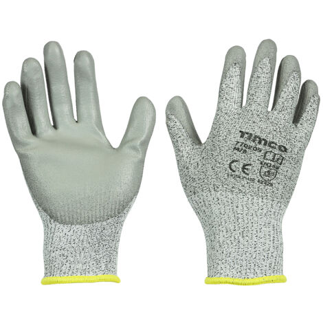 TIMCO Medium Cut PU Coated HPPE Fibre with Glass Fibre Gloves - Medium