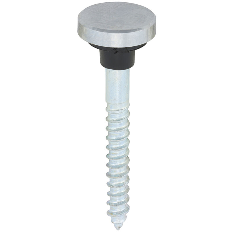 Timco - Mirror Screws - Zinc - Chrome Flat (Size 8 x 1 1/2 - 8 Pieces)