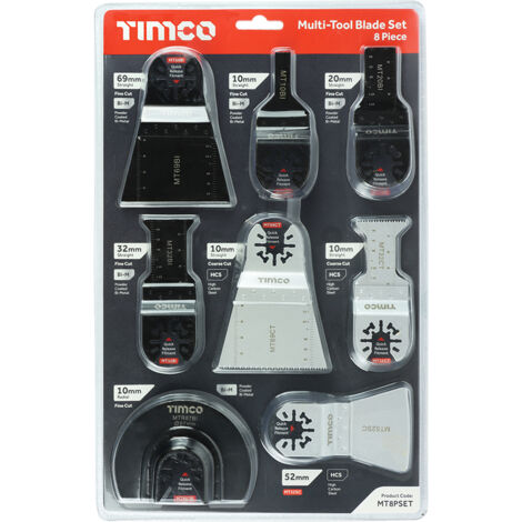 TIMCO Multi-Tool Sets 8 Piece Set - Mixed