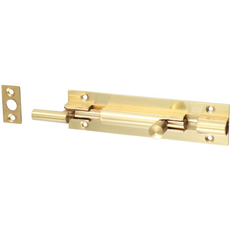 TIMCO Necked Barrel Bolt Polished Brass - 100 x 25mm