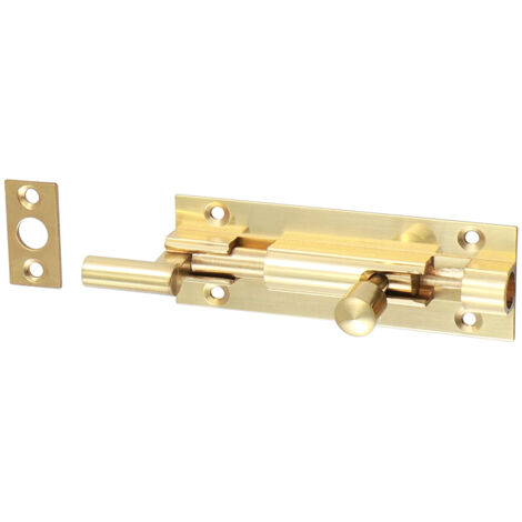 TIMCO Necked Barrel Bolt Polished Brass - 75 x 25mm