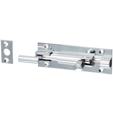 TIMCO Necked Barrel Bolt Polished Chrome - 75 x 25mm