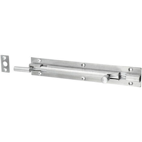 TIMCO Necked Barrel Bolt Satin Chrome - 150 x 25mm