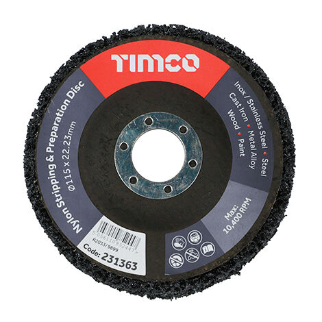 TIMCO Nylon Stripping & Preparation Disc - 115 x 22.23