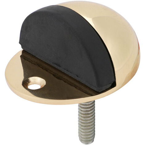 TIMCO Oval Door Stop Polished Brass - 47mm