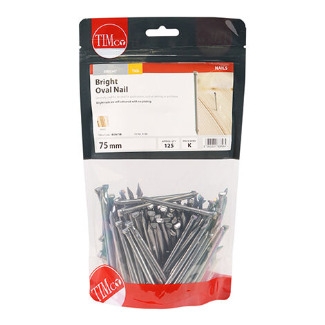 TIMCO Oval Nails Bright - 75mm