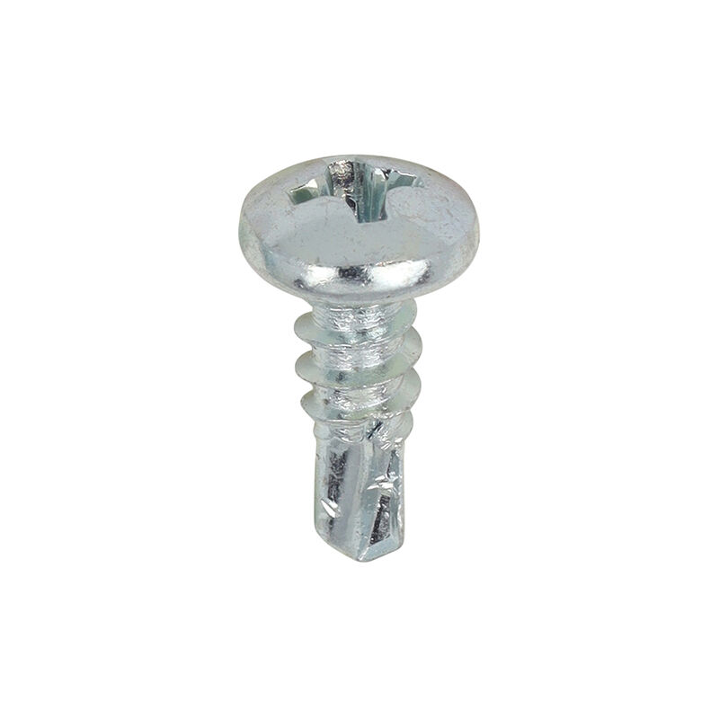 Timco - Metal Construction Sheet & Stud Screws - PH - Pan - Self-Drilling - Zinc (Size 7 x 7/16 - 1000 Pieces)