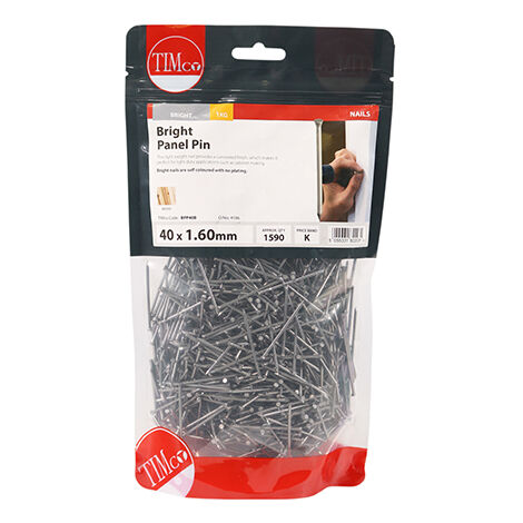 TIMCO Panel Pins Bright - 40 x 1.60