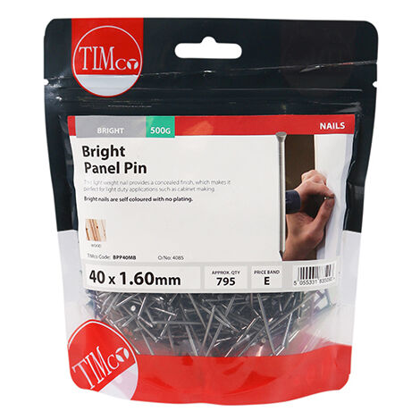 TIMCO Panel Pins Bright - 40 x 1.60