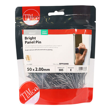 TIMCO Panel Pins Bright - 50 x 2.00