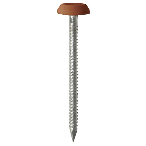 TIMCO Polymer Headed Nails A4 Stainless Steel Clay Brown - 50mm