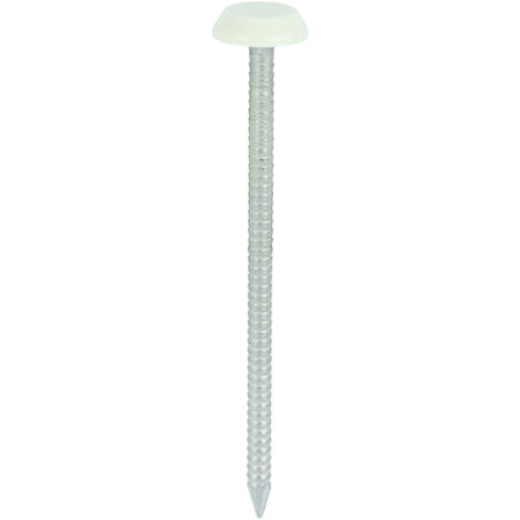 TIMCO Polymer Headed Nails A4 Stainless Steel Cream - 65mm