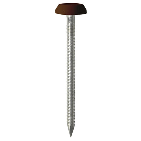 TIMCO Polymer Headed Nails A4 Stainless Steel Mahogany - 50mm