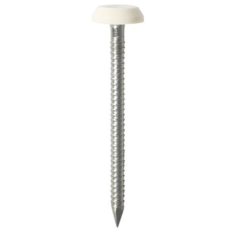 TIMCO Polymer Headed Nails A4 Stainless Steel White - 50mm