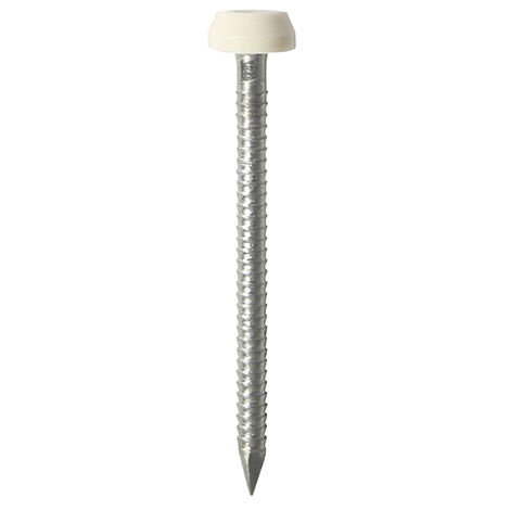 TIMCO Polymer Headed Pin A4 Stainless Steel Cream - 40mm