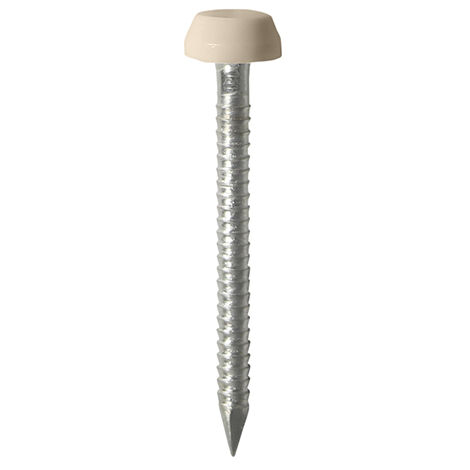 TIMCO Polymer Headed Pins A4 Stainless Steel Beige - 25mm