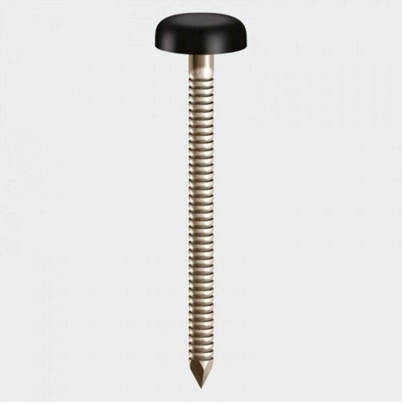 Timco - Polymer Headed Pins - Stainless Steel - Black (Size 50mm - 25 Pieces)