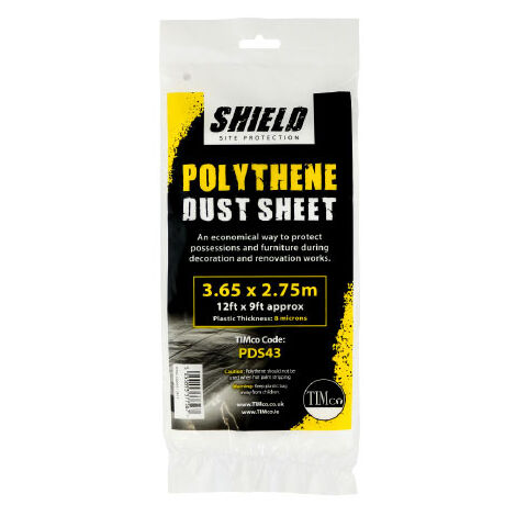 TIMCO Polythene Dust Sheet - 50m x 2m