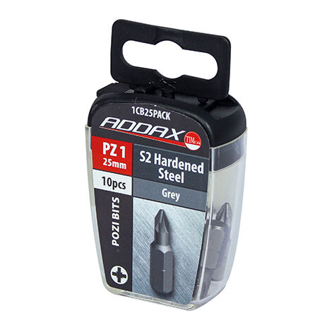 TIMCO Pozi Driver Bit S2 Grey - No.1 x 25
