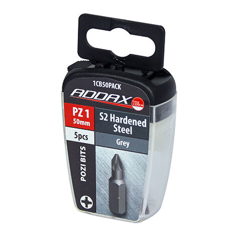 TIMCO Pozi Driver Bit S2 Grey - No.1 x 50