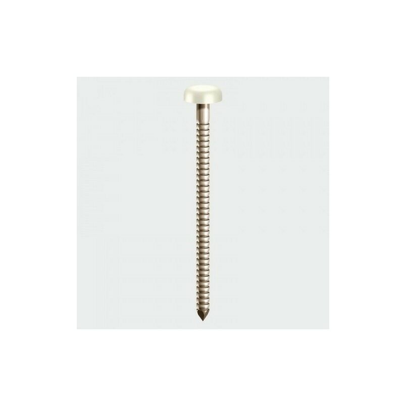 Timco - PP25WP Polymer Headed Pin White Bag of 65