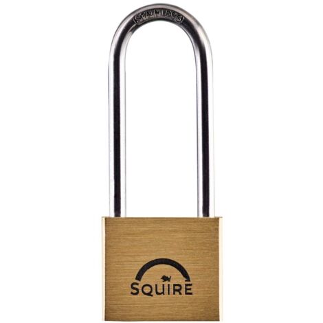 TIMCO Premium Brass Lion Padlock - 2.5" Stainless Steel Shackle - 40mm