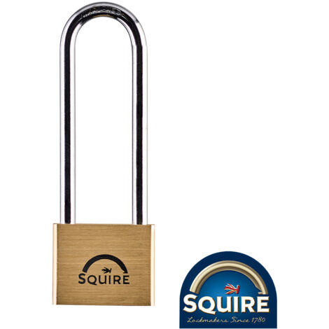 TIMCO Premium Brass Lion Padlock - 4" Long Shackle - 40mm