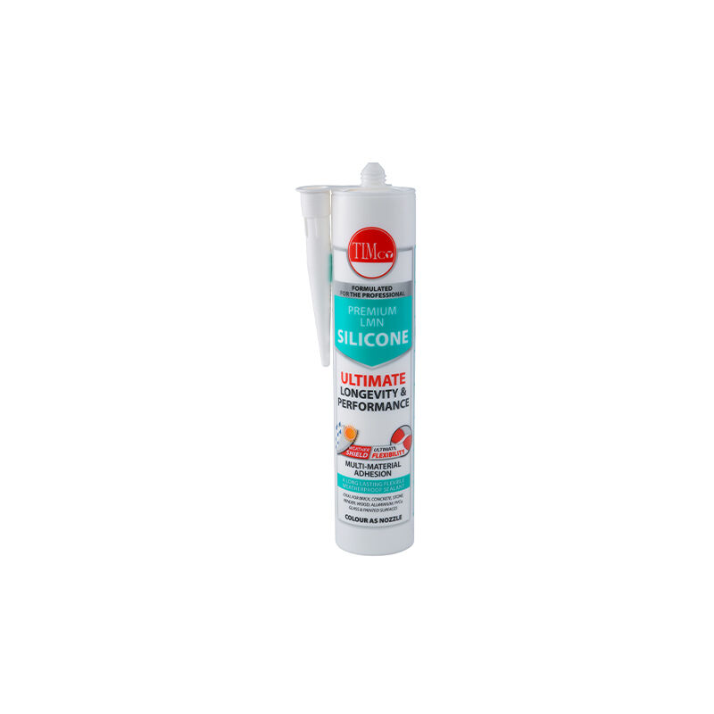 Timco - Premium LMN Silicone - White (Size 300ml - 1 Each)