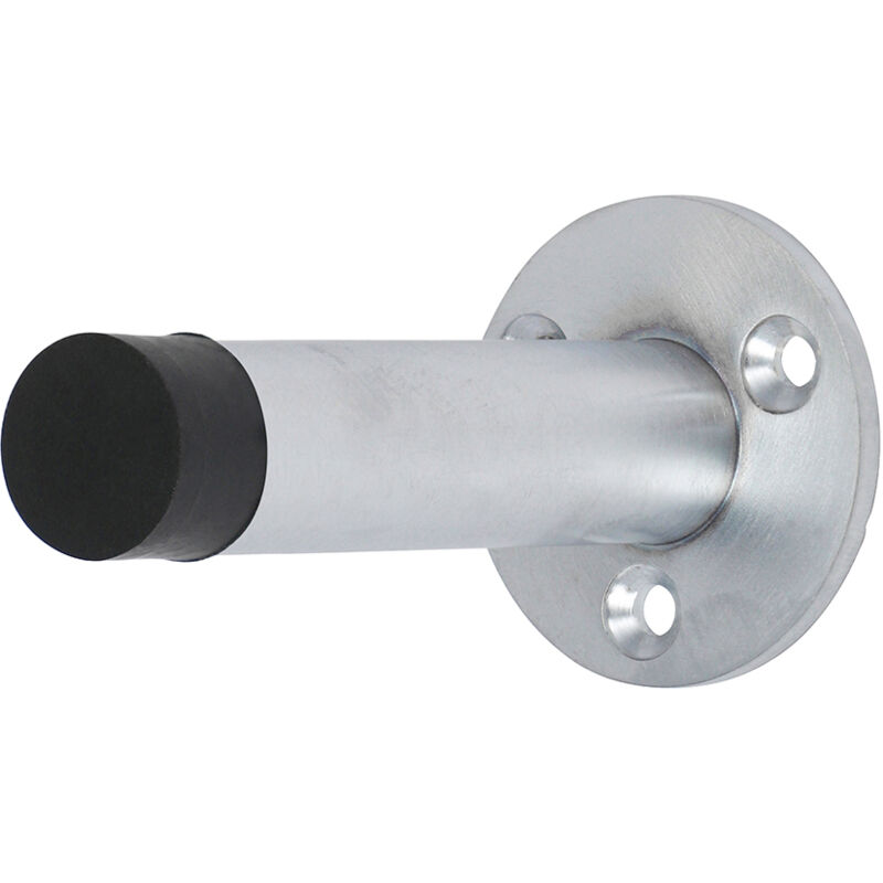 Timco - Projection Door Stop - Satin Chrome (Size 70mm - 1 Each)