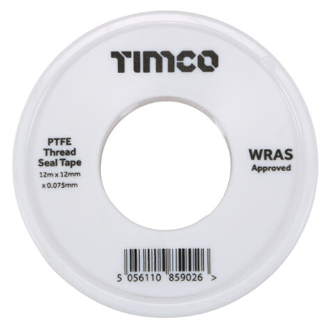 TIMCO PTFE Thread Seal Tape - 12m x 12mm