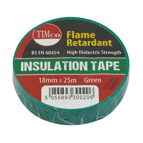 TIMCO PVC Insulation Tape Green - 25m x 18mm