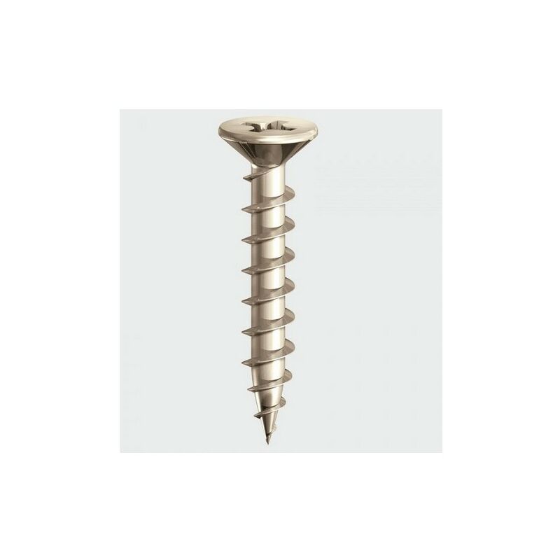203SS PVC Window Screw Ribed Gimlet Point CSK S/S 4.3 x 35mm Box of 1,000 - Timco