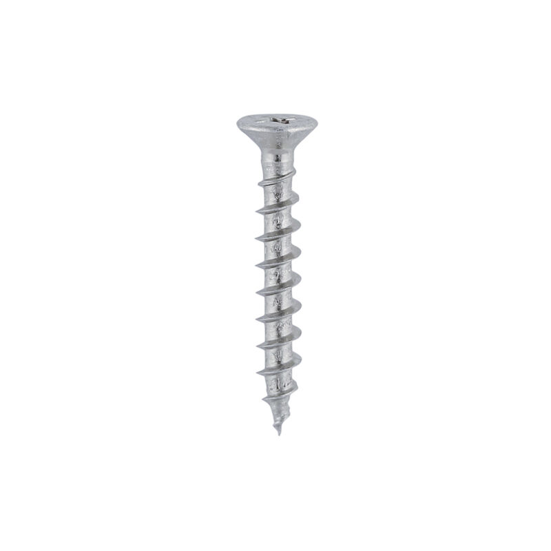 Timco - Window Fabrication Screws - Countersunk with Ribs - PH - Single Thread - Gimlet Tip - Stainless Steel (Size 4.3 x 20 - 1000 Pieces)