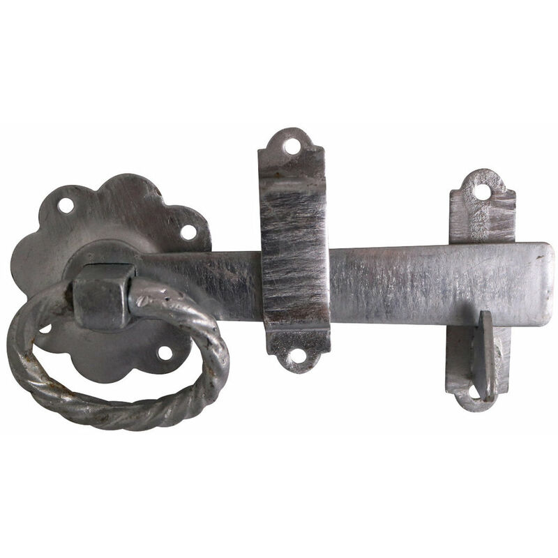 Taurus - Ring Gate Latch - Plain Type Ring 150mm (6inch) Galvanised - Pre-Packed (1 Pack)