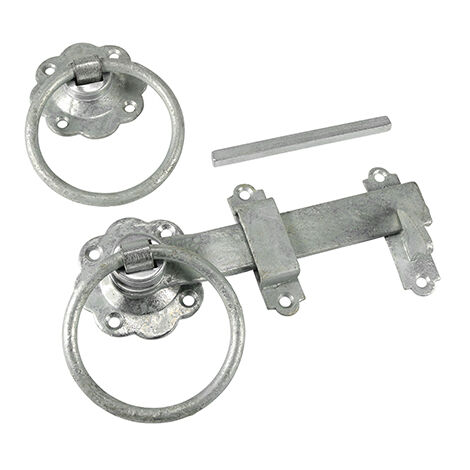 TIMCO Ring Gate Latch Plain Hot Dipped Galvanised - 6"