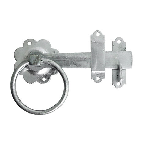 TIMCO Ring Gate Latch Plain Hot Dipped Galvanised - 6"