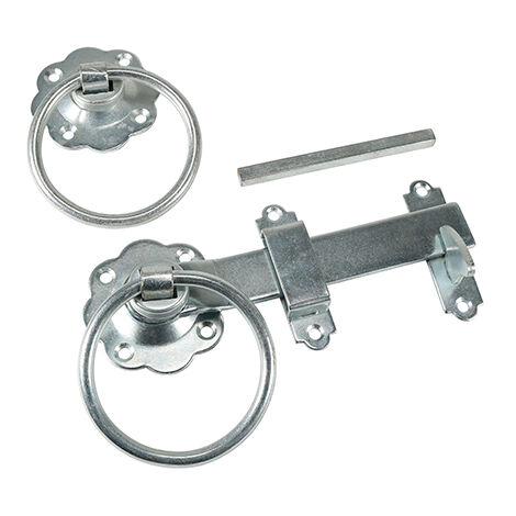 TIMCO Ring Gate Latch Plain Silver - 6"