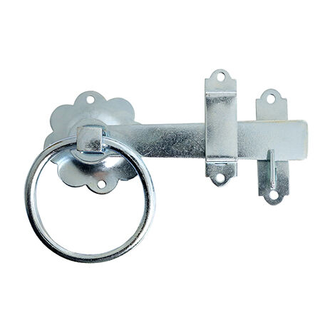TIMCO Ring Gate Latch Plain Zinc - 6"