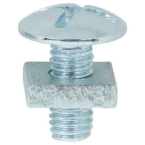 TIMCO Roofing Bolts & Square Nuts Silver - M5 x 12