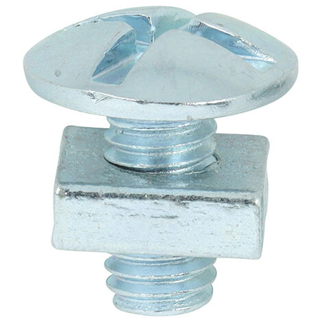 TIMCO Roofing Bolts & Square Nuts Silver - M6 x 12