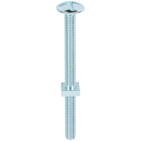 TIMCO Roofing Bolts & Square Nuts Silver - M8 x 100