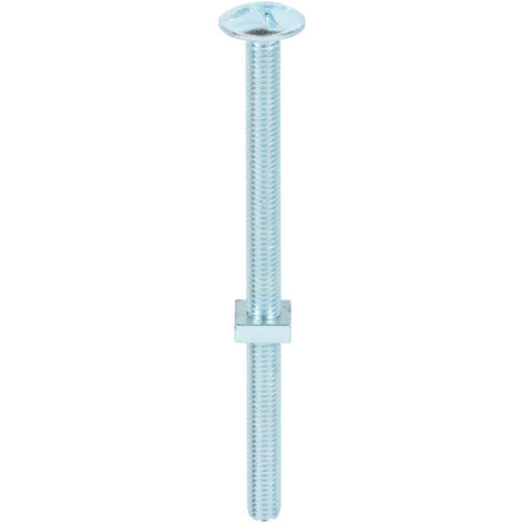 TIMCO Roofing Bolts & Square Nuts Silver - M8 x 120